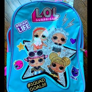 LOL Surprise Backpack / school bag filled with coloring/ activity books. BNWT